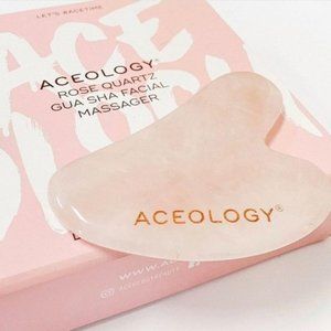 Aceology Rose Quartz Gua Sha Facial Massager